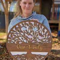 Tree of Life Family Round Sign