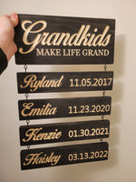 
              Grandkids Hanging Decor Sign
            