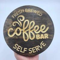 Coffee Bar Engraved Sign