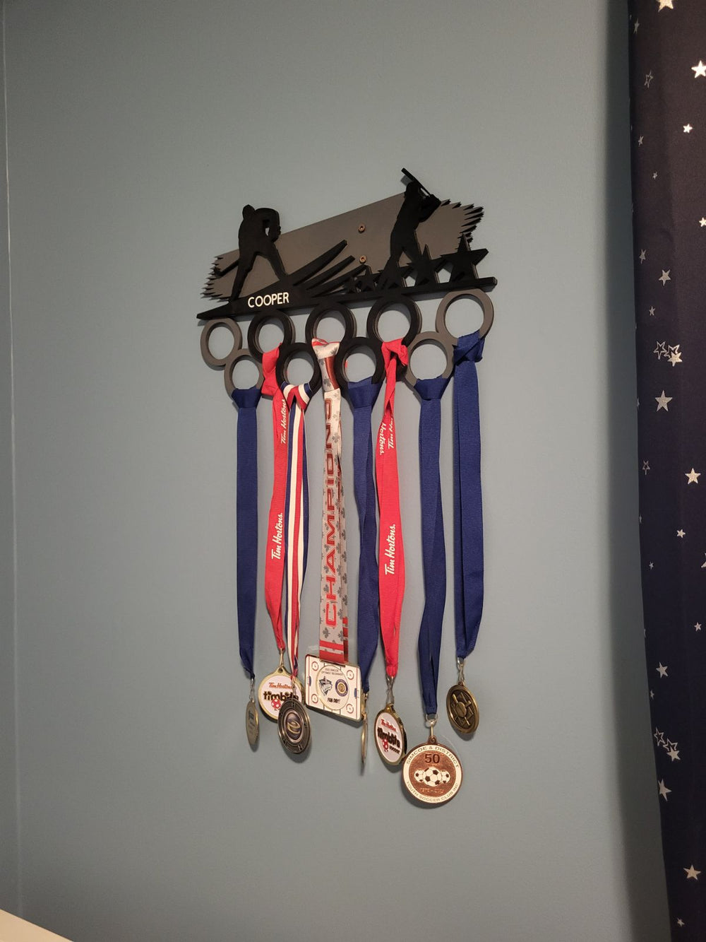 Sports Medals wall organizer