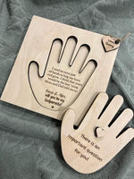 
              Godparent Hand Card Wood
            