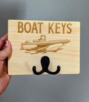 
              Boat Keys Wooden Hanger
            