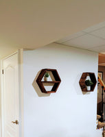 
              Hexagon Floating Shelves Set of Two
            