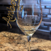 Wine Glass Name Holders Acrylic