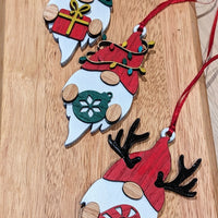 Gnomes Trio Ornament Set