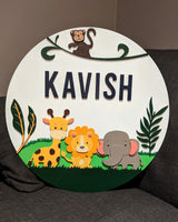 
              Safari Themed Name Sign
            