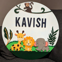 Safari Themed Name Sign