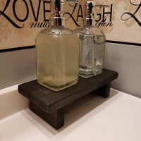 Wooden Risers Counters/Bathrooms