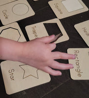 
              Shapes Puzzle Wood Flash Cards
            