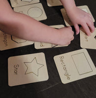 
              Shapes Puzzle Wood Flash Cards
            