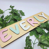 Wood Name Puzzles Personalized
