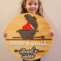 BBQ Patio Personalized Sign