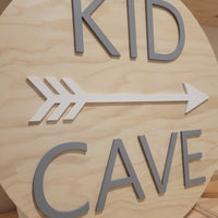 Kids Cave Playroom Sign