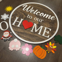 Welcome Home Sign Interchangeable