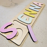 Wood Name Puzzles Personalized