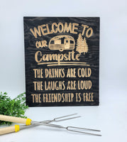 
              Campsite Engraved sign
            
