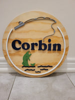 
              Fishing Themed Name Sign
            