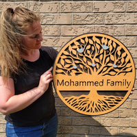 Tree of Life Family Round Sign