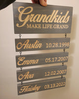 
              Grandkids Hanging Decor Sign
            