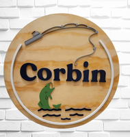
              Fishing Themed Name Sign
            