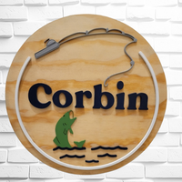 Fishing Themed Name Sign