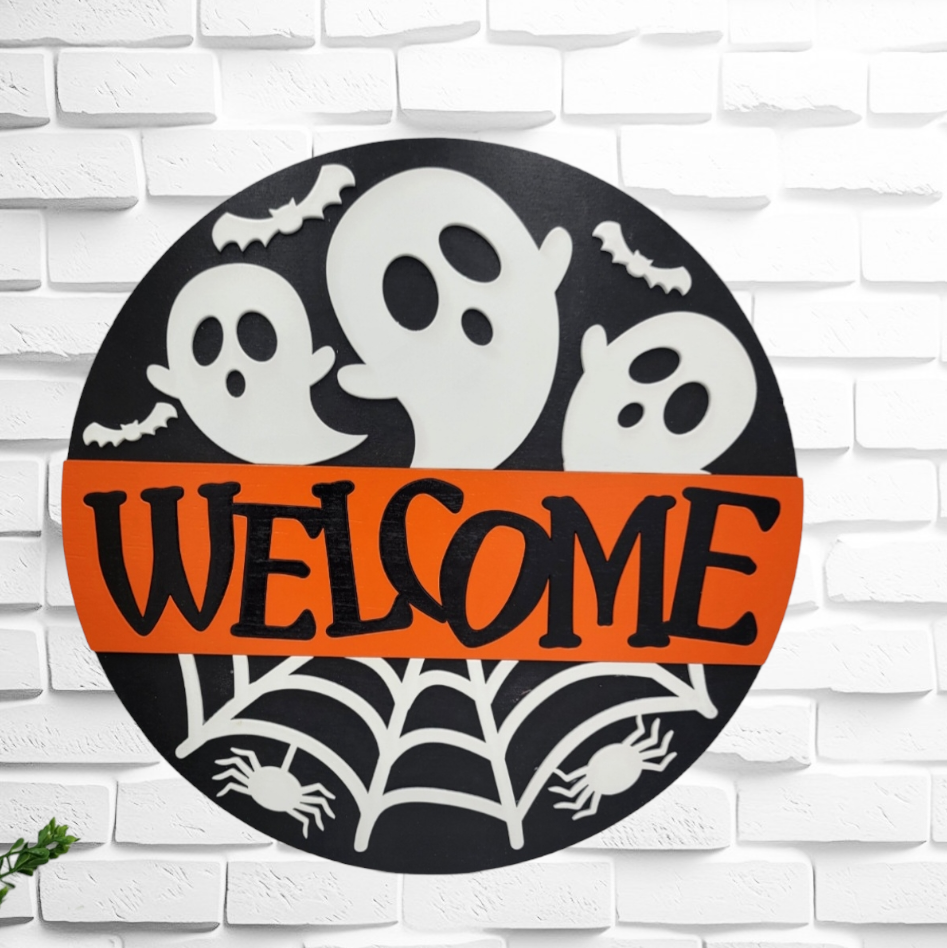 Welcome Ghosts Sign