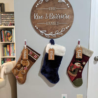 Stocking Wooden Name Tags